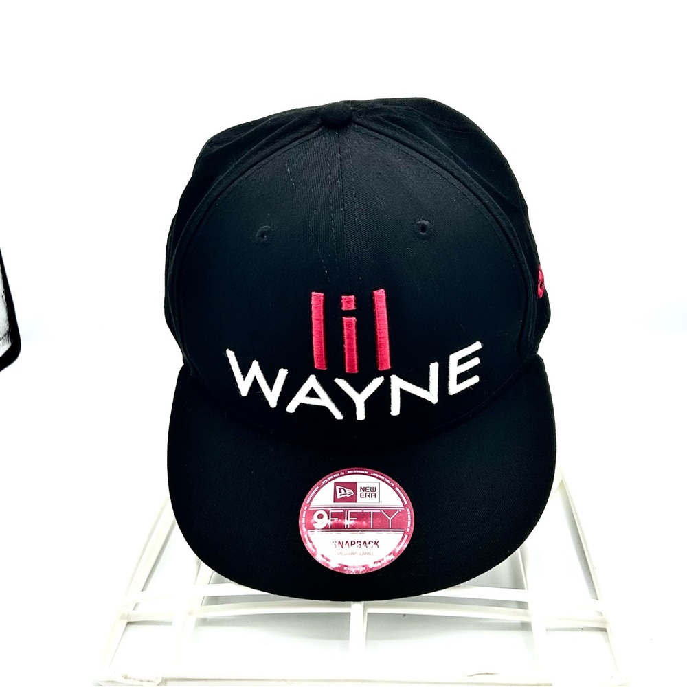 Lil Wayne 2011 Cash Money New Era Black Hat with Red and White Embroidery.